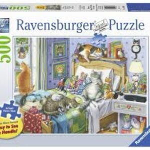 Ravensburger Cats 500-Piece Easy-to-Hold Jigsaw Puzzle